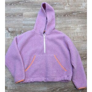 NEW Wild Fable Purple Boucle 1/4 Zip Pullover Size Medium